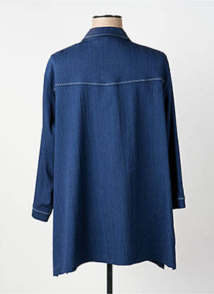 Veste casual coupe droite bleu GUY DUBOUIS femme
