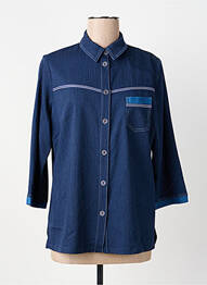 Veste casual coupe droite bleu IMPULSION femme