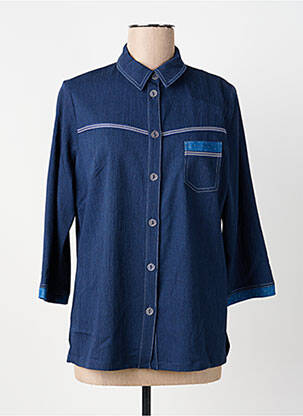 Veste casual poches bleu GUY DUBOUIS femme