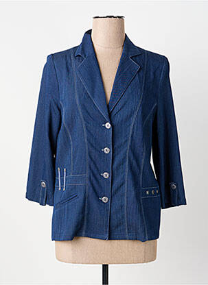 Blazer coupe cintrée bleu GUY DUBOUIS femme