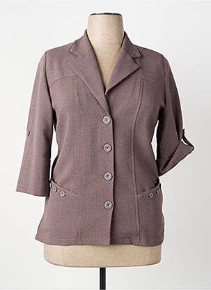 Blazer poches marron GUY DUBOUIS femme