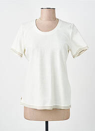 T-shirt coupe droite manches courtes blanc GREGORY PAT femme