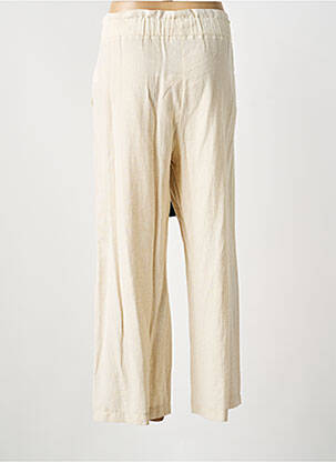 Pantalon large tissage popeline taille normale beige MERI & ESCA femme