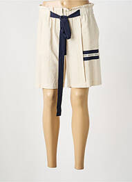 Bermuda taille élastique taille normale beige MERI & ESCA femme