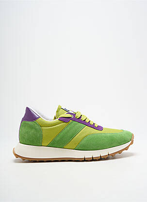 Baskets nubuck bout rond vert UZS unisexe
