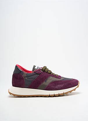 Baskets nubuck bout rond violet UZS unisexe