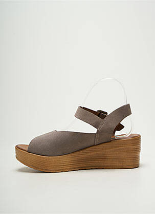 Sandales/nu pieds talon compensé talon de 4 à 6cm gris BUENO femme