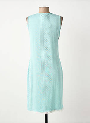 Robe mi-longue imprimé fantaisie sans manche bleu GREGORY PAT femme