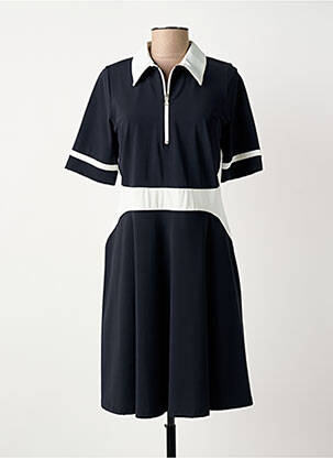 Robe mi-longue manches courtes manches courtes noir MERI & ESCA femme