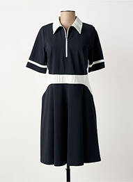 Robe mi-longue manches courtes manches courtes noir MERI & ESCA femme