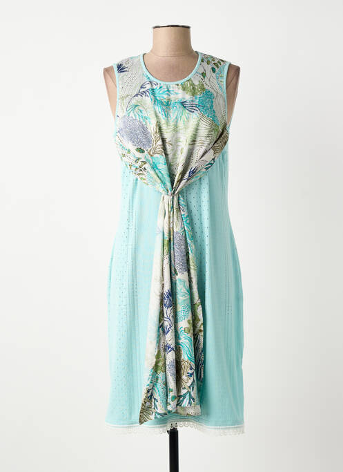 Robe mi-longue bleu GREGORY PAT femme