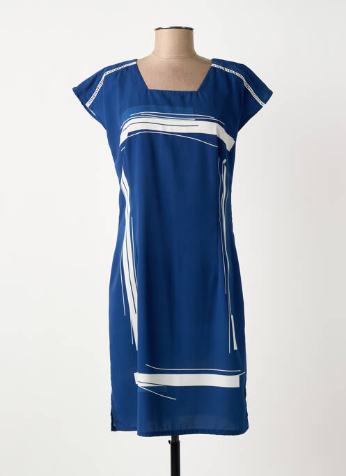 Robe mi-longue bleu MERI & ESCA femme