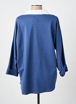T-shirt manches longues manches longues bleu COULEURS DU TEMPS femme