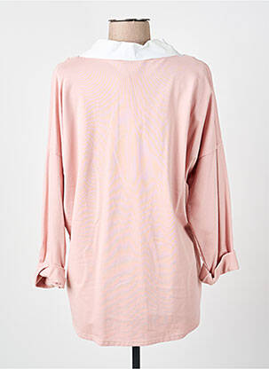 T-shirt manches longues manches longues rose COULEURS DU TEMPS femme