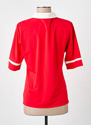 Polo coupe droite manches courtes rouge MERI & ESCA femme