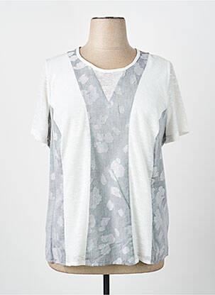 T-shirt imprimé fantaisie manches courtes blanc MERI & ESCA femme