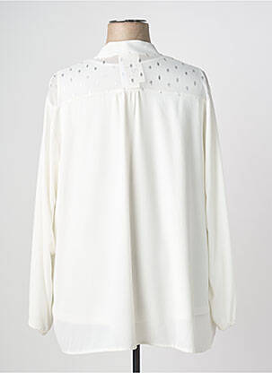 Blouse imprimé fantaisie manches longues blanc MERI & ESCA femme