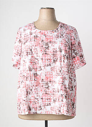 Top stretch manches courtes rose GUY DUBOUIS femme