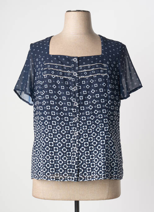 Chemisier bleu GUY DUBOUIS femme