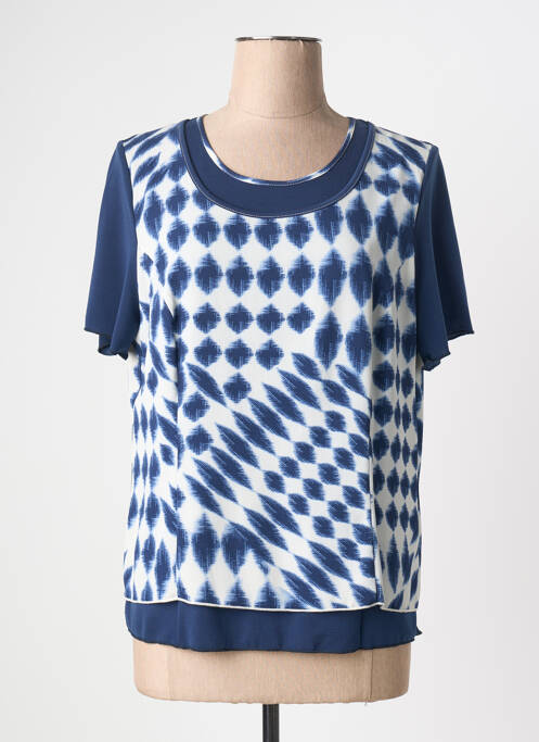 Top bleu FRANCE RIVOIRE femme