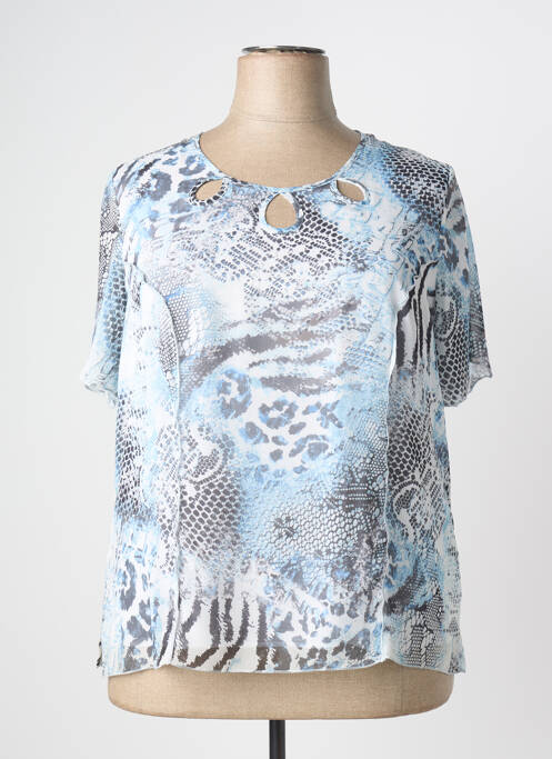 T-shirt bleu GUY DUBOUIS femme