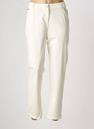 Pantalon slim stretch taille normale beige GUY DUBOUIS femme