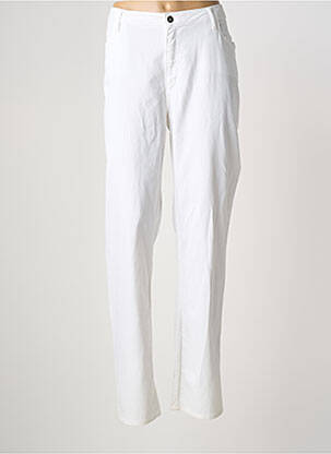 Pantalon slim stretch taille normale beige GUY DUBOUIS femme