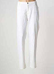 Pantalon slim stretch taille normale beige GUY DUBOUIS femme