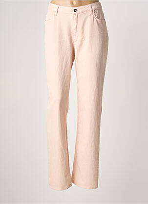 Pantalon slim stretch taille normale rose GUY DUBOUIS femme