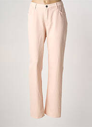 Pantalon slim stretch taille normale rose GUY DUBOUIS femme