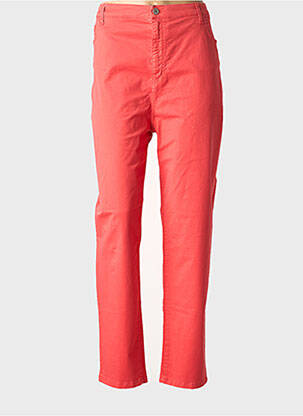Pantalon slim stretch taille normale rouge FRED SABATIER femme