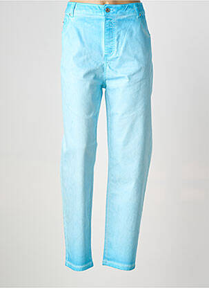 Pantalon slim stretch taille normale bleu FRED SABATIER femme