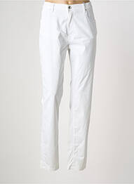 Jeans coupe droite stretch taille normale blanc GUY DUBOUIS femme
