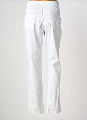 Jeans coupe droite stretch taille normale blanc GUY DUBOUIS femme