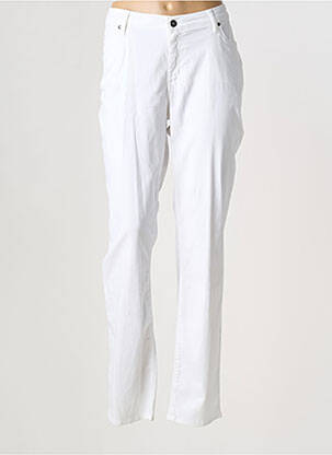 Pantalon droit stretch taille normale blanc MERI & ESCA femme