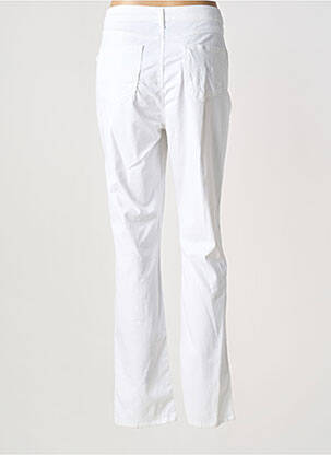 Pantalon droit stretch taille normale blanc MERI & ESCA femme
