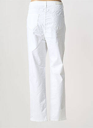 Pantalon droit stretch taille normale blanc FRED SABATIER femme