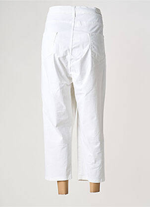 Pantacourt stretch taille normale blanc FRED SABATIER femme