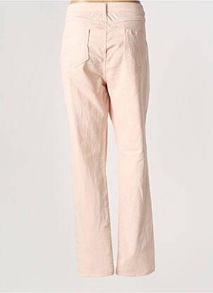 Pantalon droit stretch taille normale rose FRANCE RIVOIRE femme