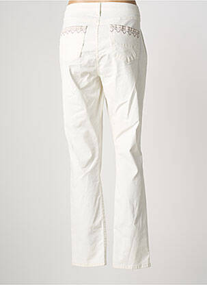 Pantalon droit stretch taille normale blanc MERI & ESCA femme