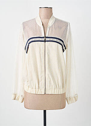 Veste casual col rond beige MERI & ESCA femme