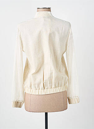 Veste casual col rond beige MERI & ESCA femme
