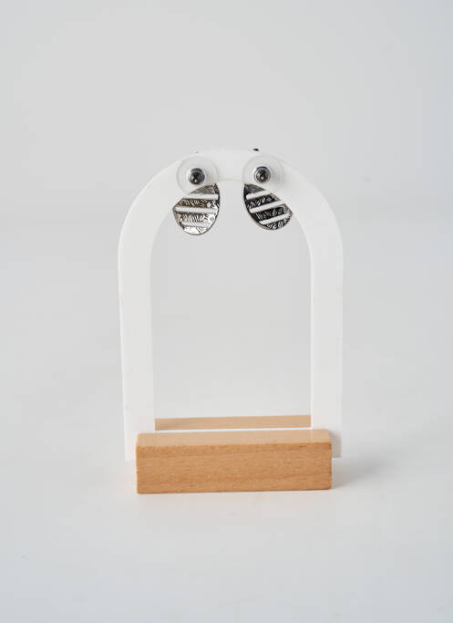 Boucles d’oreilles gris ALEX ARTE femme