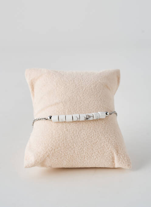 Bracelet fermeture fermoir mousqueton argent ELUE PAR NOUS femme