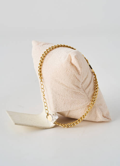 Bracelet fermeture fermoir mousqueton or ELUE PAR NOUS femme