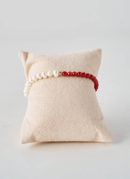 Bracelet fermeture elastique rouge ELUE PAR NOUS femme