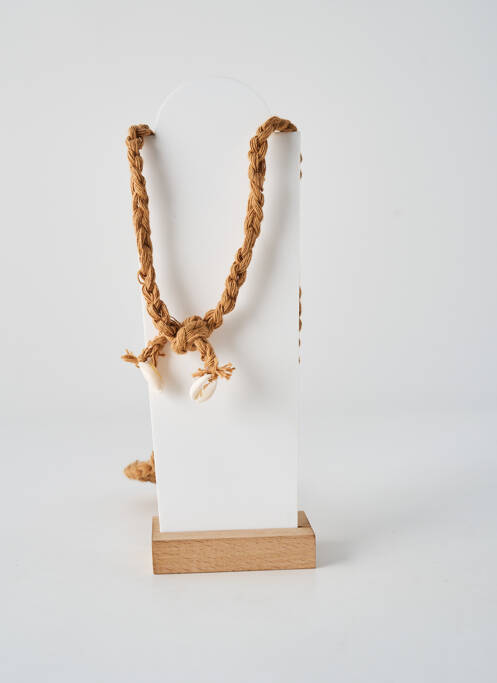 Collier ornement breloque / pampille marron MI MARIA MORENA femme