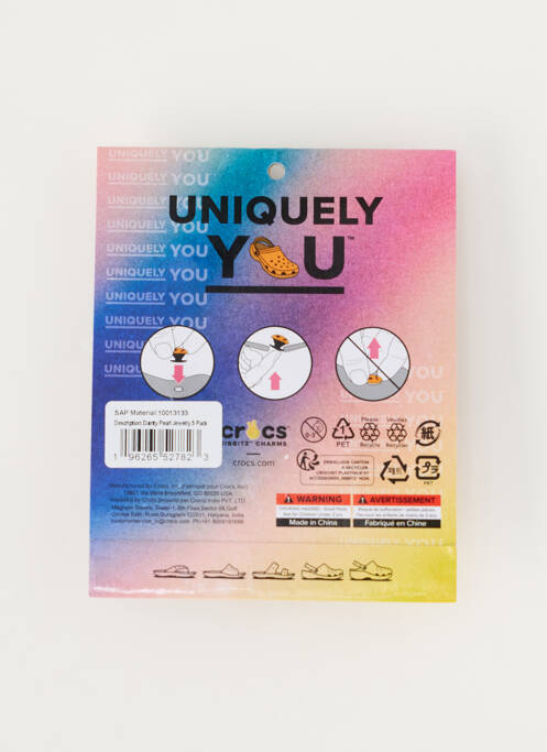 Accessoire pour chaussures talon plat jusqu'à 3cm beige CROCS femme