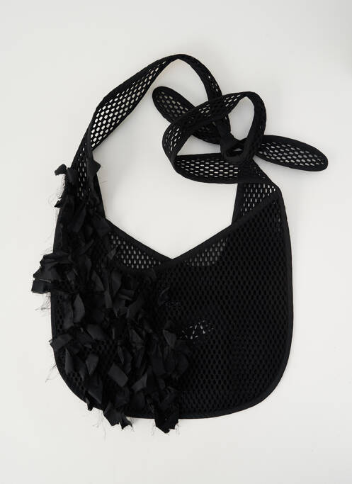 Sac poignée 1 anse de portée forme plage noir BIZE femme