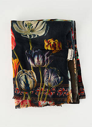 Foulard tissage popeline noir BROKANTE femme